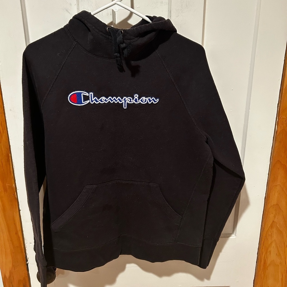 Champion all black hoodie